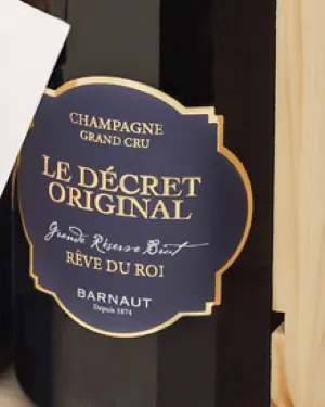 L'etichetta dello Champagne Grand Cru Le Décret Original, Rêve du Roi